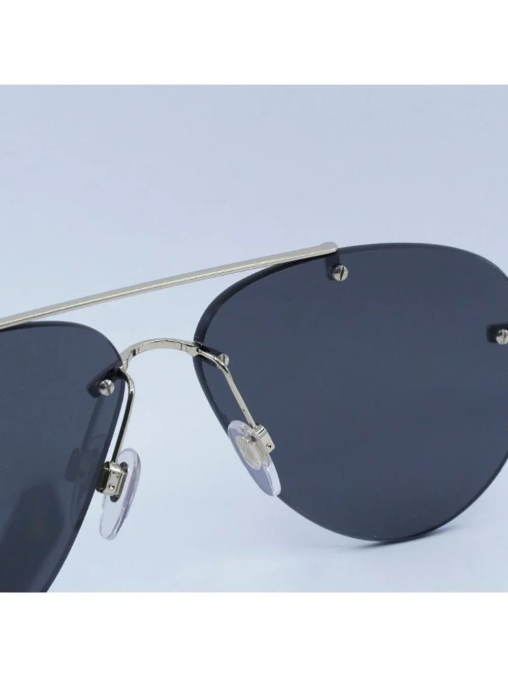 Burberry BE3151 110987 Aviator Sunglasses Gold Frame, Grey Lenses